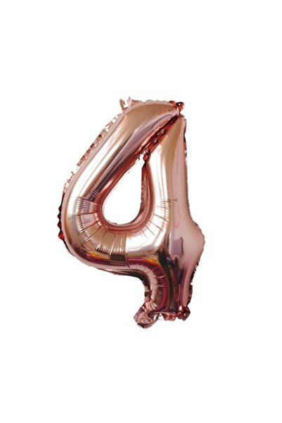 OEM Balon folie numărul 4, 100 cm, auriu roz