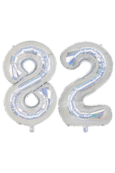 Domi Party & Gifts Set of 2 foil balloons number, Domi Party & Gifts, Hologra...