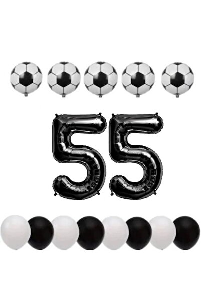 OEM Set 15 baloane, aniversare 55 ani, tematica fotbal