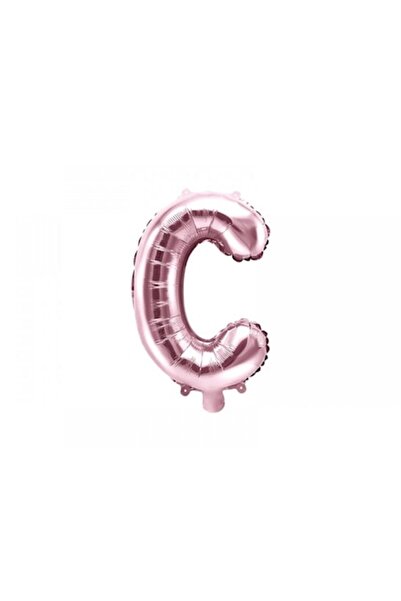 DECO Metallic Foil Balloon Letter C, Rose Gold, 35cm