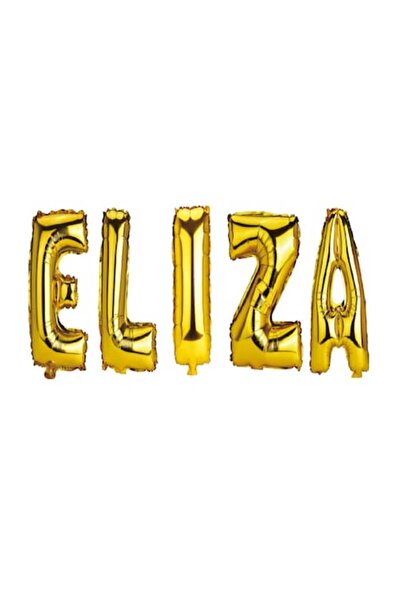 OEM Σετ μπαλονιών με γράμματα Όνομα «Eliza», χρυσό, 40 cm