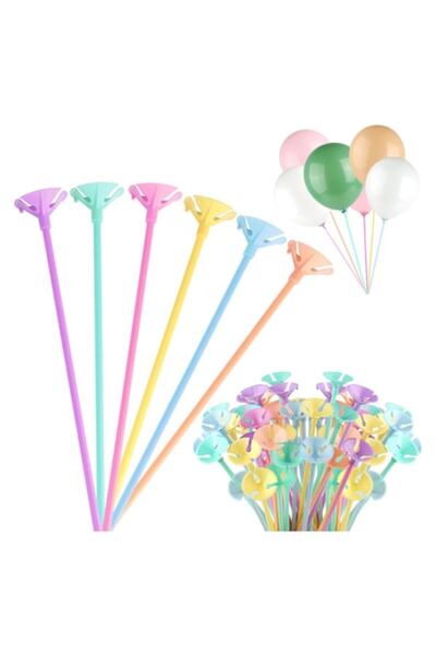 zggzerg Σετ 100 ραβδιών με ροζέτες για μπαλόνια, Zggzerg, πλαστικά στηρίγματα...