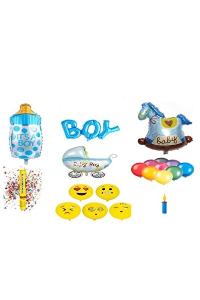 OEM Σετ μπαλόνια βάπτισης, μοτίβο αγοράκι