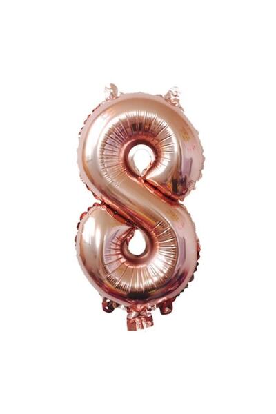 OEM Balon folie numărul 8, 100 cm, auriu roz