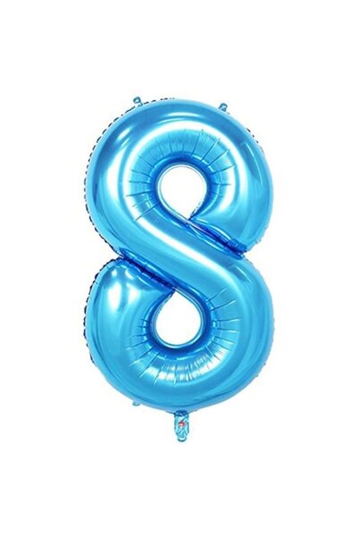 OEM Фолиев балон, ESB, син, номер 8, 105 см