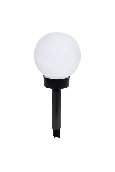 OEM Black Solar Lamp with White Globe