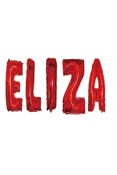 OEM Set baloane cu litere „Eliza”, roșii, 40 cm