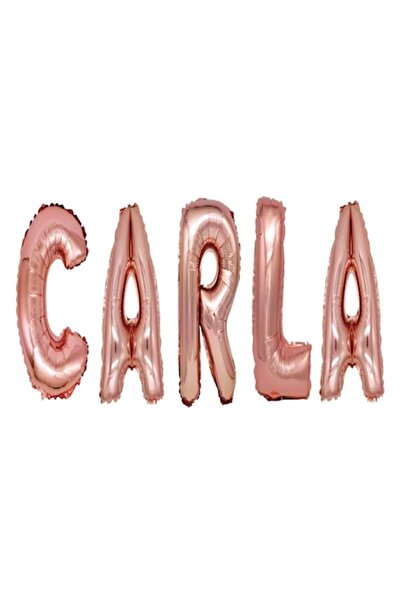 OEM Σετ μπαλόνια με γράμματα με το όνομα Carla, ροζ χρυσό, Wili Topper Rom, 4...