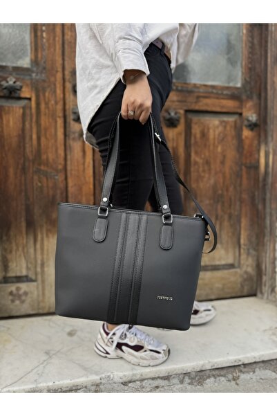 Just Polo Kadın Yeni Sezon 3 Bölmeli Büyük Boy Şık Shopper El & Omuz Çantası