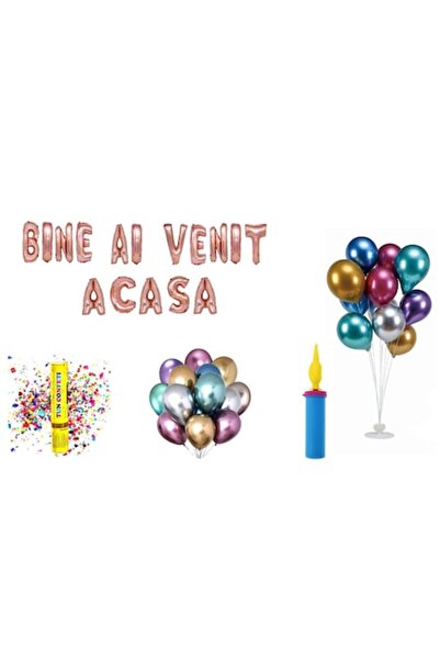 OEM Set baloane Bun venit acasă, decor tort cadou, 77 piese, decor Wili Rom, ...