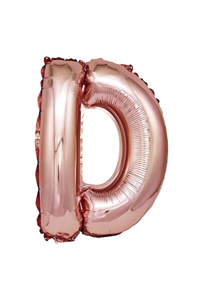 OEM Balon folie Mirific Party Rose Gold, Litera D, 40 cm, Coral (Roz)