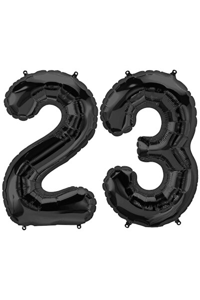 OEM Set 2 baloane folie Gigant, negru, cifra 23, 105 cm