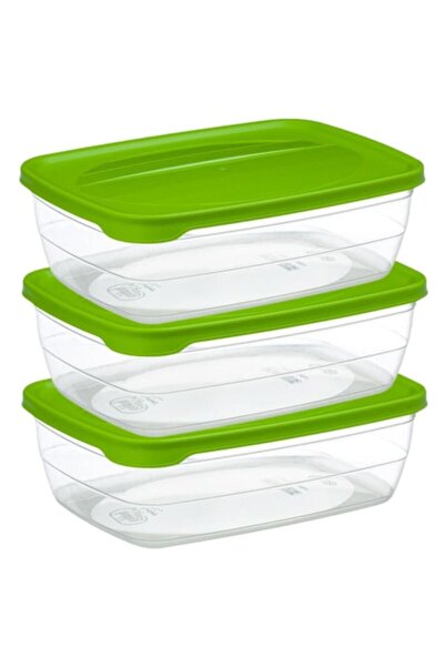 HOBBY LİFE Set of 3 food casseroles with lid, BPA free, 2000ml