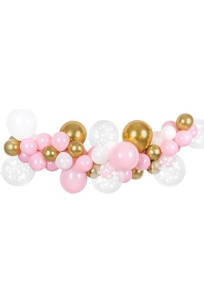 OEM Комплект балони, аранжировка, полу-арка, 55 бр., розови