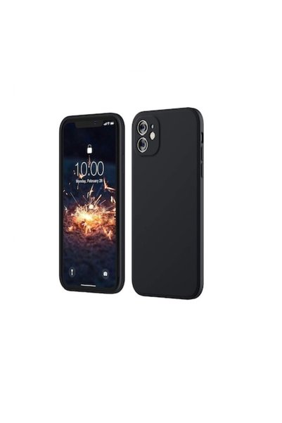 OEM Калъф за телефон, силиконов, съвместим с iPhone 11, черен