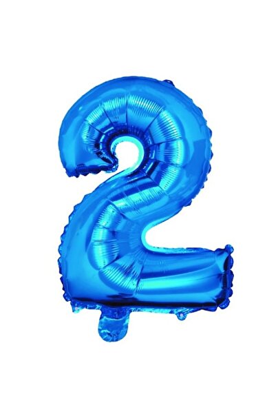 OEM Μπαλόνι αριθμός 2, μπλε, 100 cm
