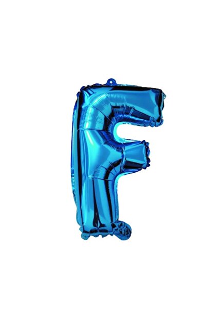 OEM Μεταλλικό μπαλόνι, μπλε, Mirific Party, γράμμα F, 40 cm