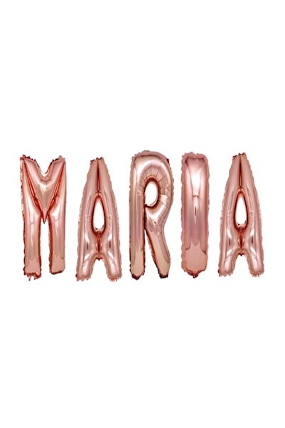 OEM Set baloane cu litere numele Maria, auriu roz, DOMI PARTY & GIFTS, 40cm