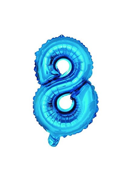 OEM Balon Numărul 8, Albastru, 100cm