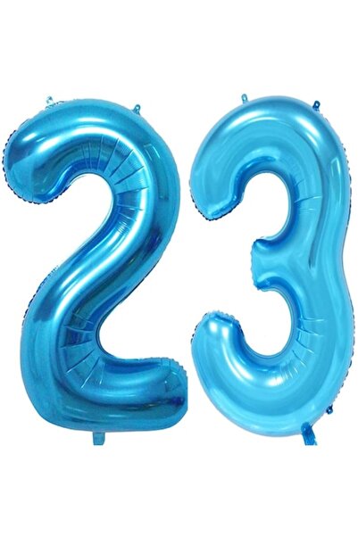 OEM Set 2 baloane folie, ESB, Albastru, aniversare 23 ani, 100 cm