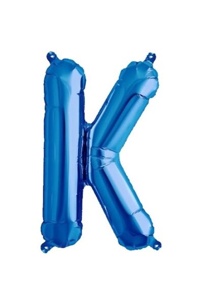 OEM Balon Folie Litera K, ESB, 35 cm, Albastru