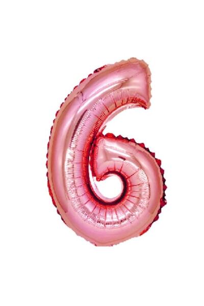 OEM Cifra balonului 6, aur roz, 100 cm