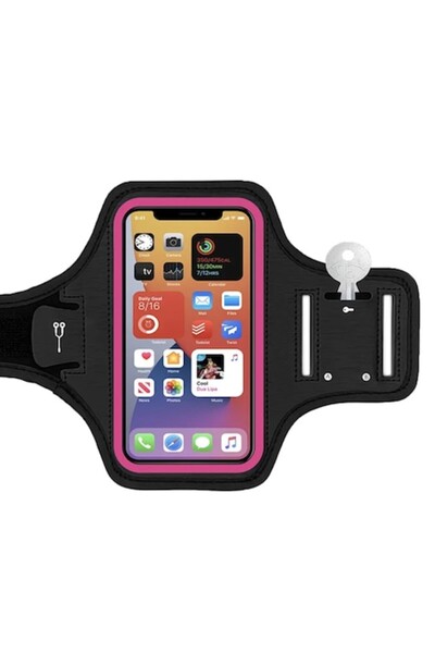 FONIX Husă de telefon universală cu bandă sport pentru braț, închidere cu vel...