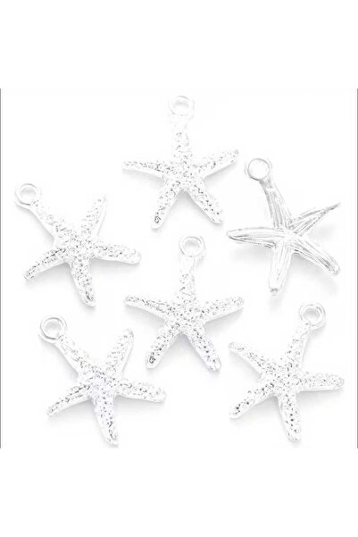 yiğit aksesuar 5 броя сребърни неръждаеми морски звезди за изработка на бижута