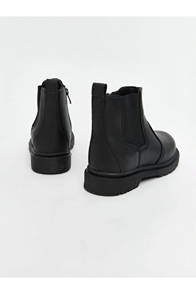 LC Waikiki Chlapecké boty se zipem ve vzhledu kůže (W5)