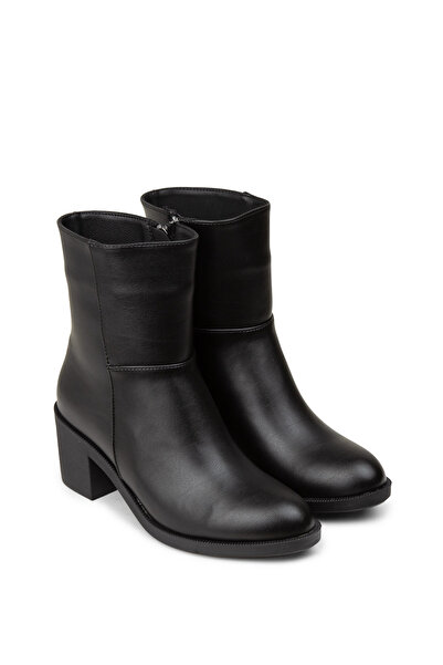 Deery Γυναικείες μαύρες μπότες με φερμουάρ