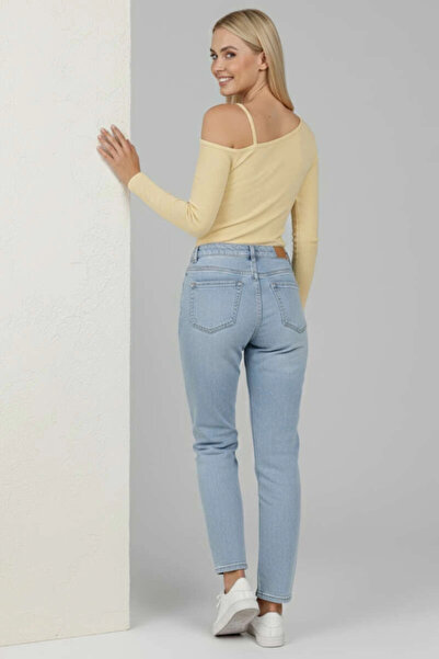 Zerenyus One Shoulder Drawstring Blouse Yellow