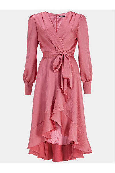Swing Γυναικείο Φόρεμα Κοκτέιλ 5AG13600 Ροζ