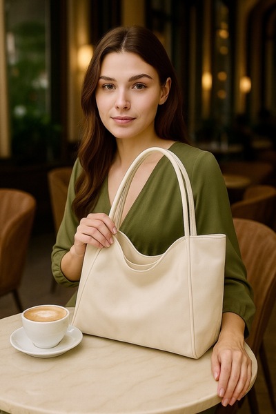 ESTUTE Luxury Suede Shoulder and Casual Tote Bag