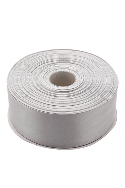 Creativ Deco Plus Panglică de satin cu lățime de 4 cm, culoare gri, rolă de 22 m