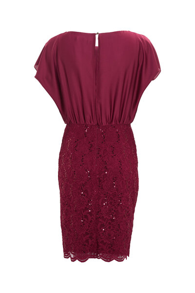 Swing Γυναικείο φόρεμα κοκτέιλ 5AI10900 Μπορντό