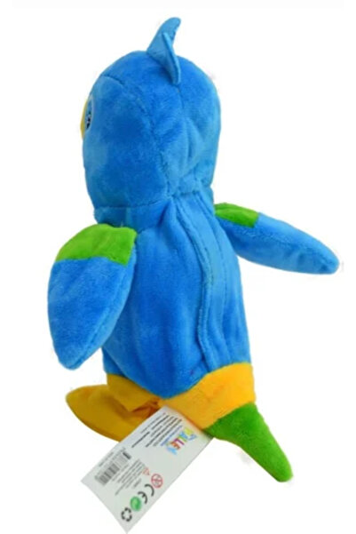 HALLEY TOYS Dans Eden ve Ses Tekrar Eden Papağan Oyuncak Mavi (Popüler Favori Oyuncak Serisi)
