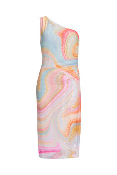 Swing Γυναικείο Φόρεμα Κοκτέιλ 5AI18800 Πολύχρωμο