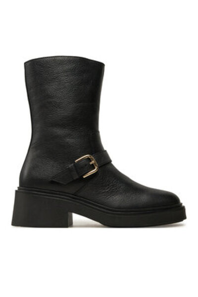 Pollini γυναικεία μποτάκια μέχρι τον αστράγαλο SA24086G1LTC0000 μαύρα