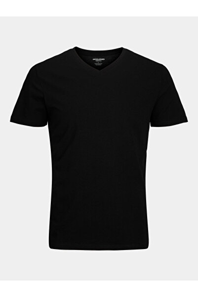 Jack & Jones Ανδρικό T-Shirt Jack Jones 12156102 Μαύρο