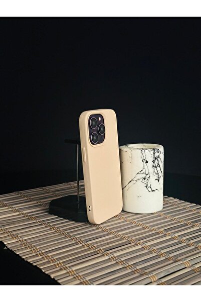 LinkConnect iPhone 14 Pro Max Compatible Dirt-Resistant Flexible Silicone Phone Case with Black Logo