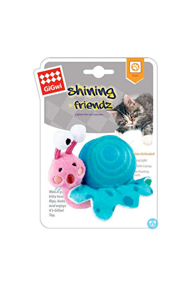 7460 Catnipli Işıklı Salyangoz Kedi Oyuncağı