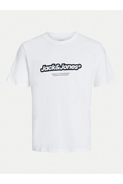 Jack & Jones Ανδρικό T-Shirt Jack Jones 12265740 Λευκό