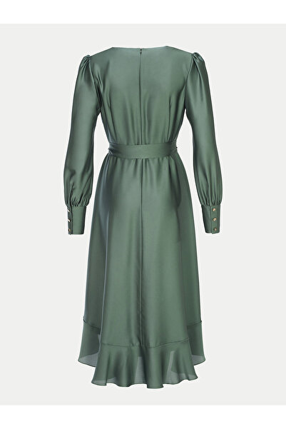 Swing Γυναικείο Φόρεμα Κοκτέιλ 5AE29200 Πράσινο