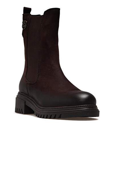 Venüs Γυναικείες μπότες casual καθημερινά από γνήσιο δέρμα 25k 1950864k Z καφέ νούμποκ