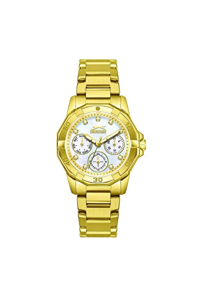 Slazenger ساعة يد نسائية SL.09.2406.4.08 |   قرص الساعة المرصع بالأحجار اللام...