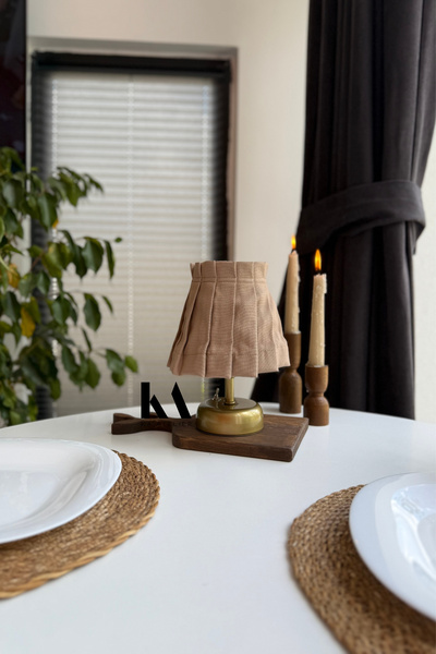 KaiAtelier Sienna Fırfırlı Kablosuz Masa Lambası