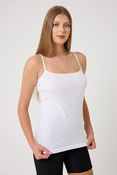 Bluezoni Women's 3-Piece Economical Pack Cotton Basic String Strap Tank Top