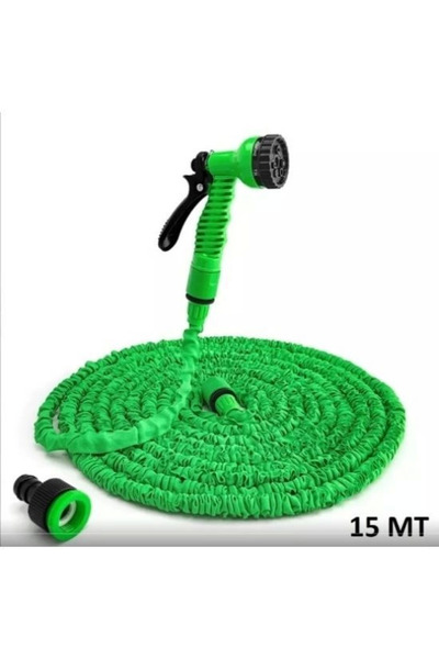 Sepetinegelsin Uzayan Hortum Tabancalı 15 Metre Magic House Bahçe Sulama İçin...