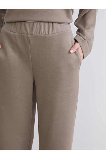 LC Waikiki Sparkling Selections from Shining Store | Elastic Waist Wide Leg Women's Sweatpants