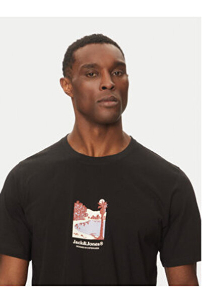 Jack & Jones Ανδρικό T-Shirt Jack Jones 12273000 Μαύρο